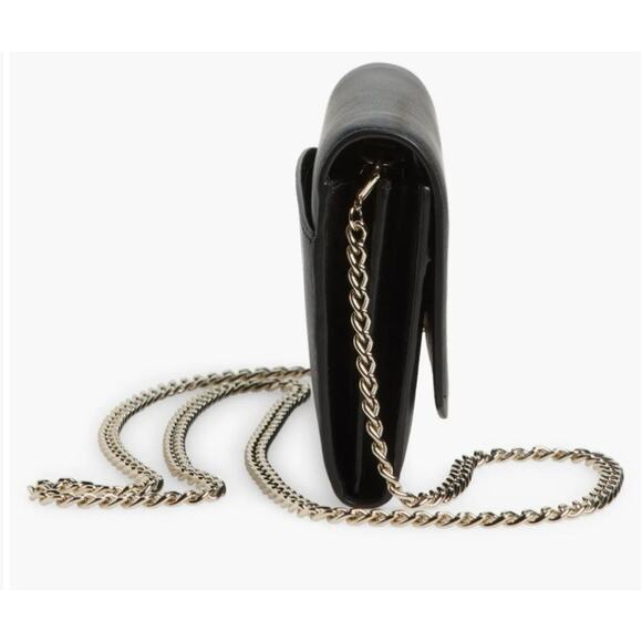 Kate Spade Gemma Black Leather Chain Crossbody Bag Classic Purse Wallet NWT - Picture 5 of 8